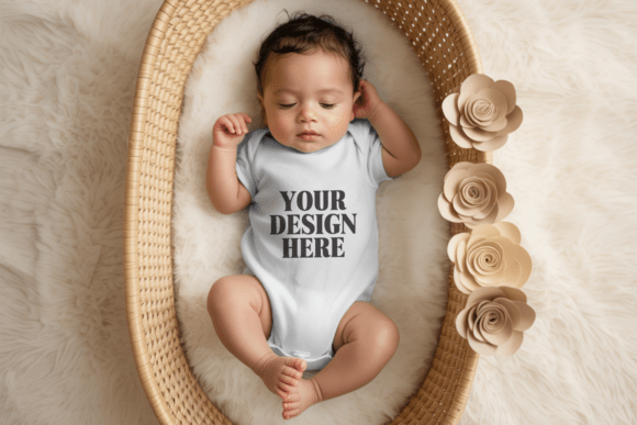 Baby Bodysuit Mockup 10