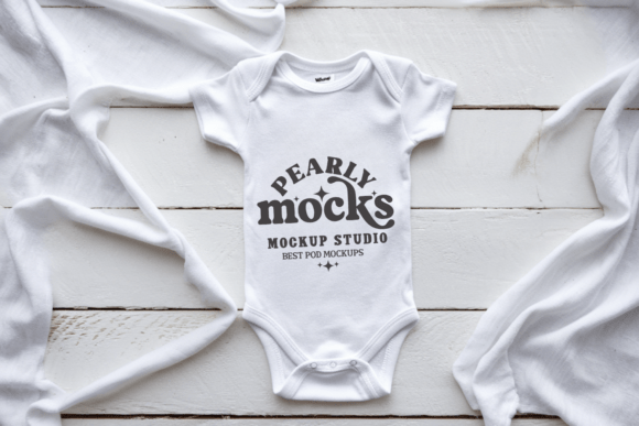 Baby Onesie Bodysuit Mockup 10: Transform Your Designs with Professional Visuals