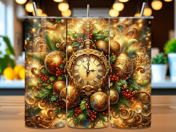 Christmas Clock Ornament 20oz Tumbler
