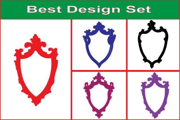 Classic Crest Frame Ornament Design Set