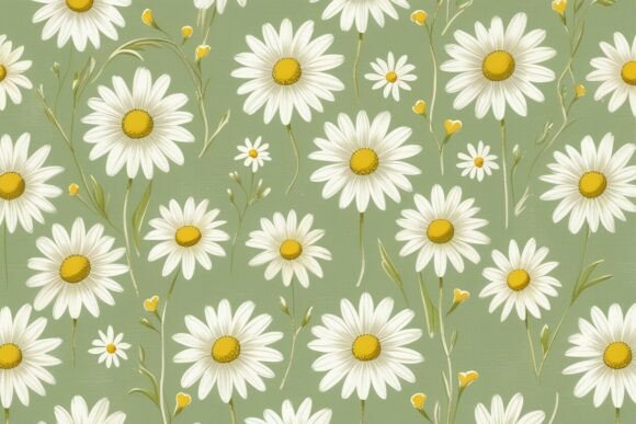 Daisy Flower Seamless Pattern Background: A Strategic Design Asset for Modern Creativity