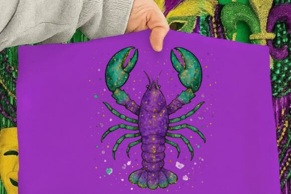 Glitter Mardi Gras PNG for Creative Projects