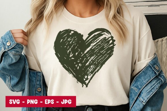 Olive Brush Hand Drawn Heart Minimal SVG: A Strategic Design Tool for Creative Professionals
