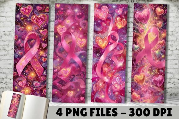 Pink Ribbon Jeweled Heart Art Bookmark: A Strategic Tool for Creativity and Communication