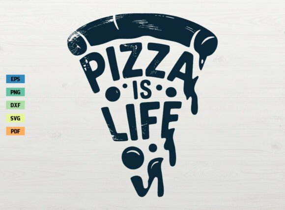 Retro Pizza is Life SVG Pizza Slice SVG: A Versatile Design for Creative Projects