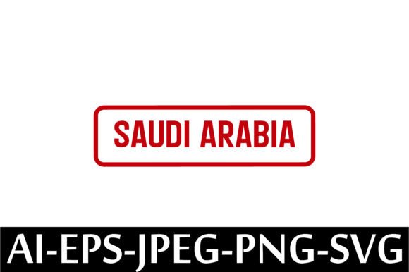 SAUDI ARABIA Rubber Stamp Design Vector: A Versatile Digital Resource for Creators and Businesses