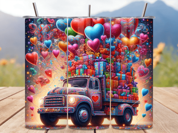 Truck Full Gifts Balloons Tumbler Wrap: A Must-Have for Creative Entrepreneurs