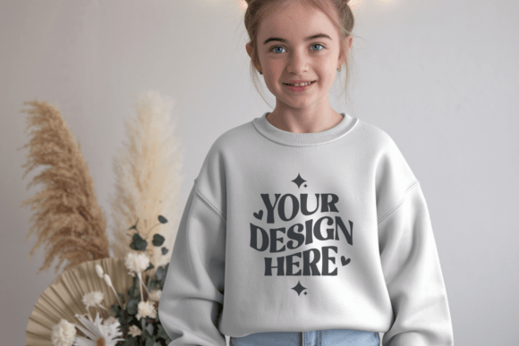 Valentine Gildan 18000B Kids Mockup 37